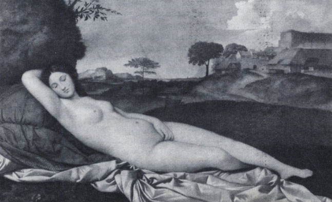 Джорджоне. Спящая Венера. Около 1508 - 1510 гг. Дрезден, Картинная галерея