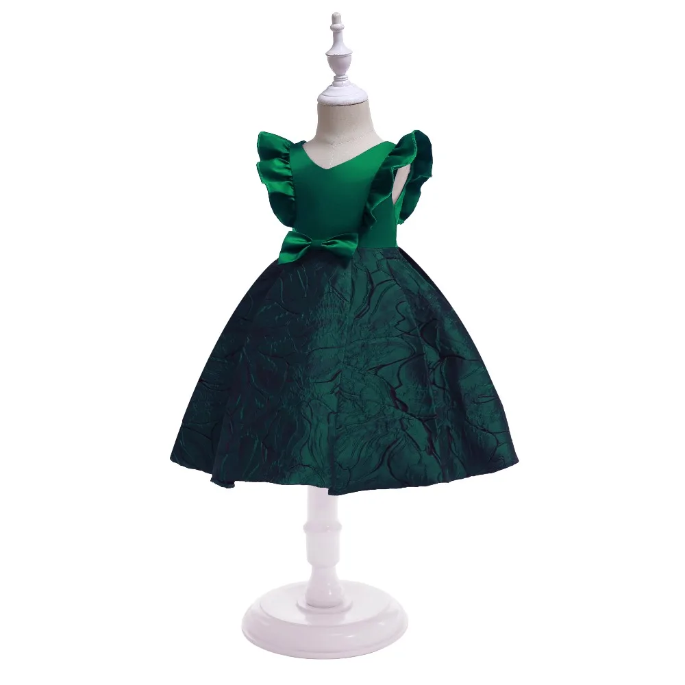 Floral Girl Dresses 2019 Summer Princess Costumes Wedding Child Clothing Ruffles Kids Dress For Girls Formal Prom Gowns 10 Years (9)