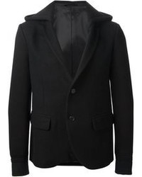 Черный шерстяной пиджак