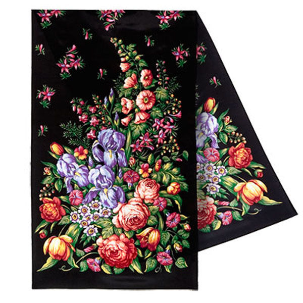 Не ткань, а букет цветов: символы узоров на павловопосадских платках, фото № 9