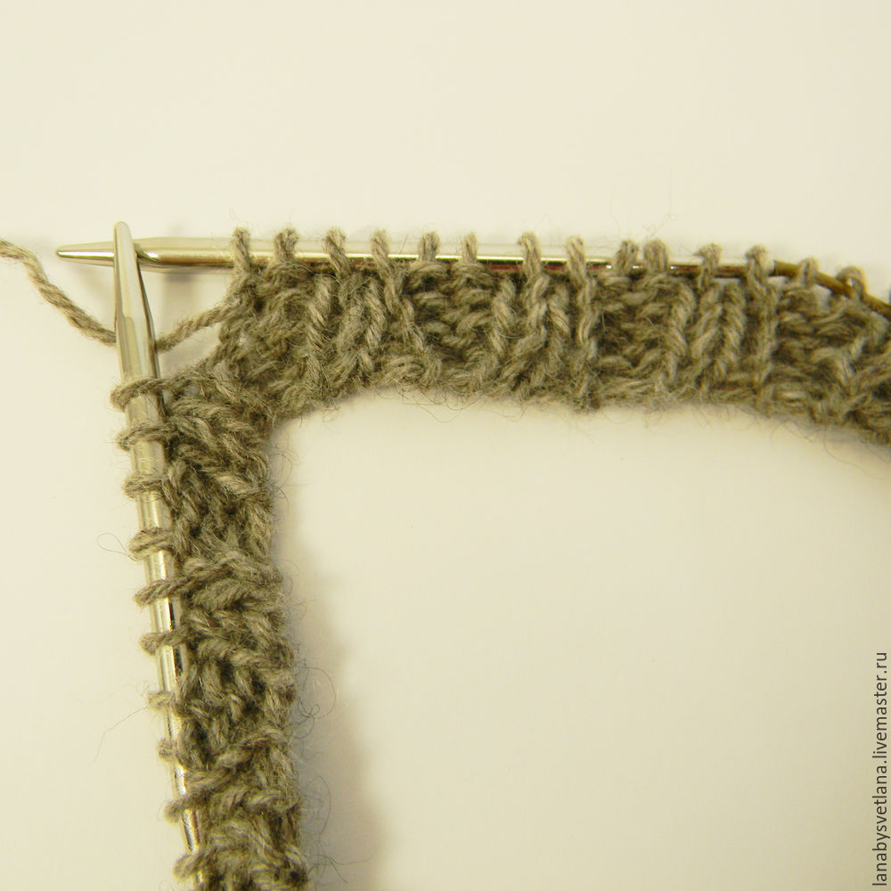 Вяжем бесшовный свитер с рукавом-погоном, фото № 2