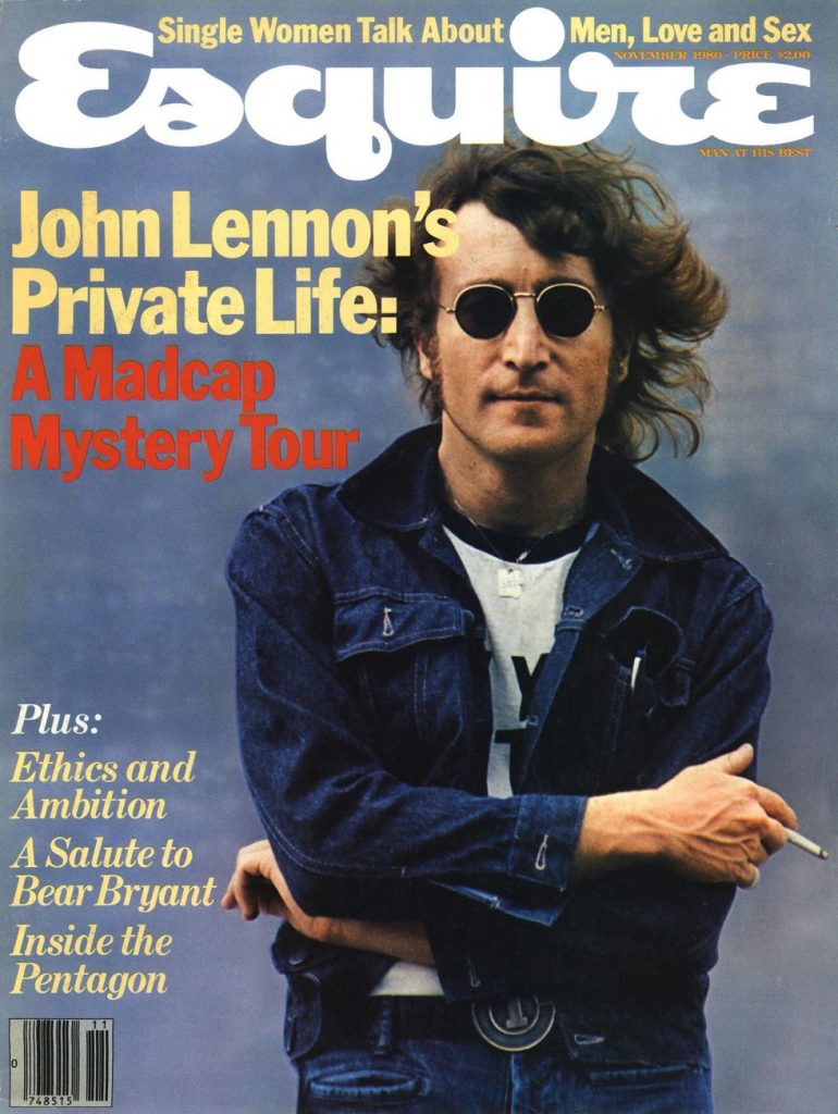 обложка Esquire US коллекция история Джон Леннон The Beatles ноябрь 1980