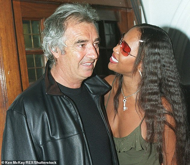 Her three-year fiance Flavio Briatore has been convicted of fraud several times and twice sentence to prison for them. Campbell and Briatore pictured at the Porchester Hall in 2001
