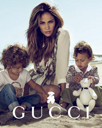 Кампания Gucci Children с Джейнифер Лопез