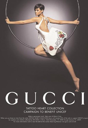 Кампания Gucci для UNICEF с Рианной