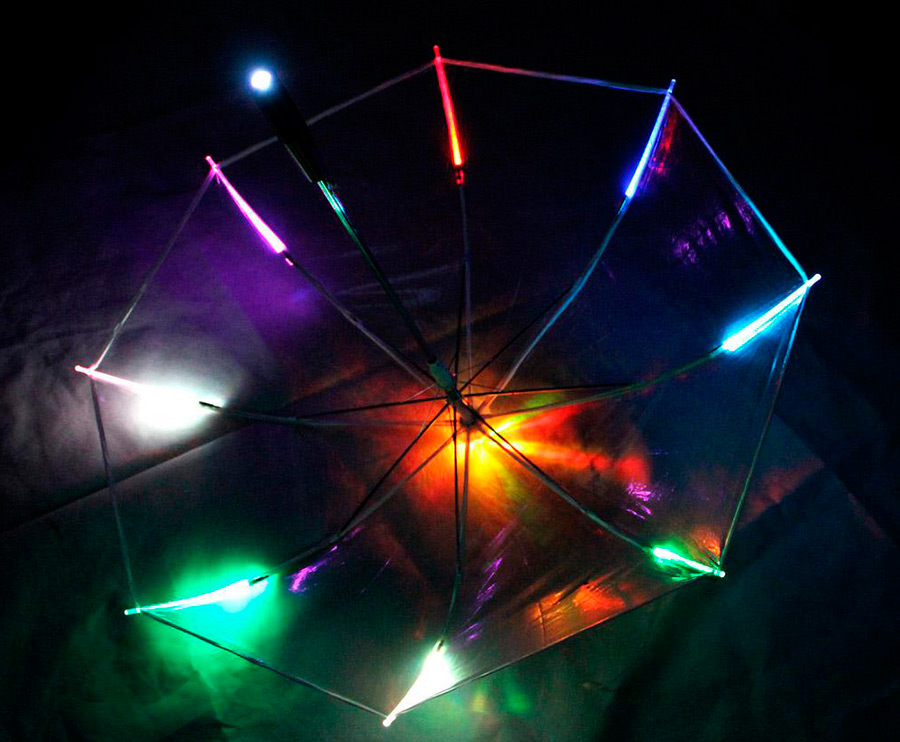 Зонт со светодиодами
