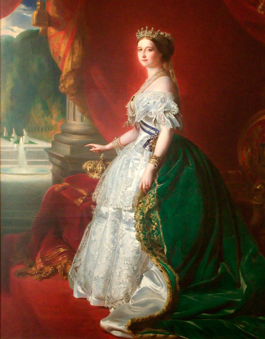 Платье стиля второе рококо мода XIX века