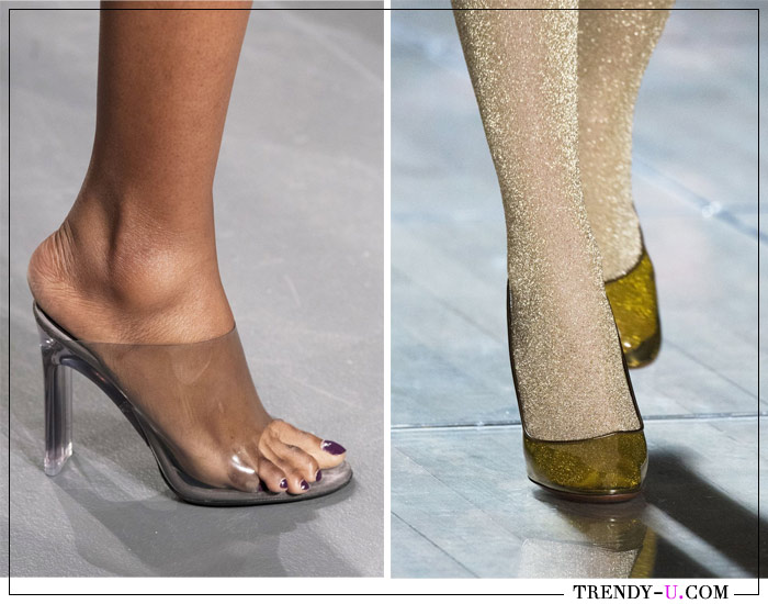 Мулы и туфли-лодочки из прозрачного пластика от LaQuan Smith и Marc Jacobs SS 2019