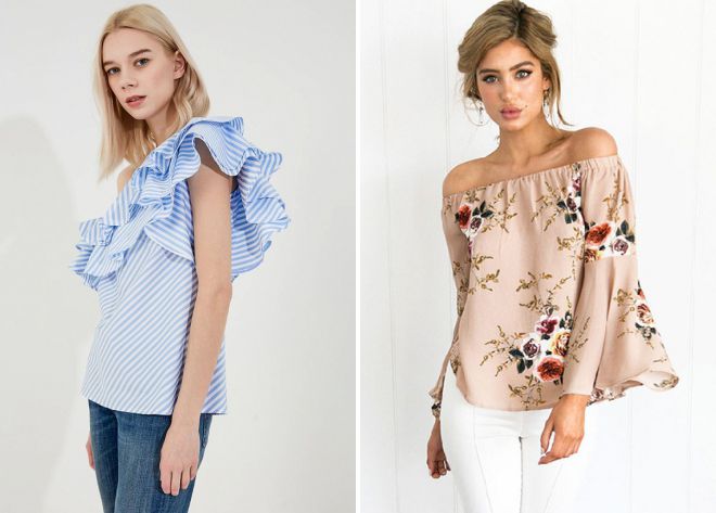 какие блузки в моде летом 2018